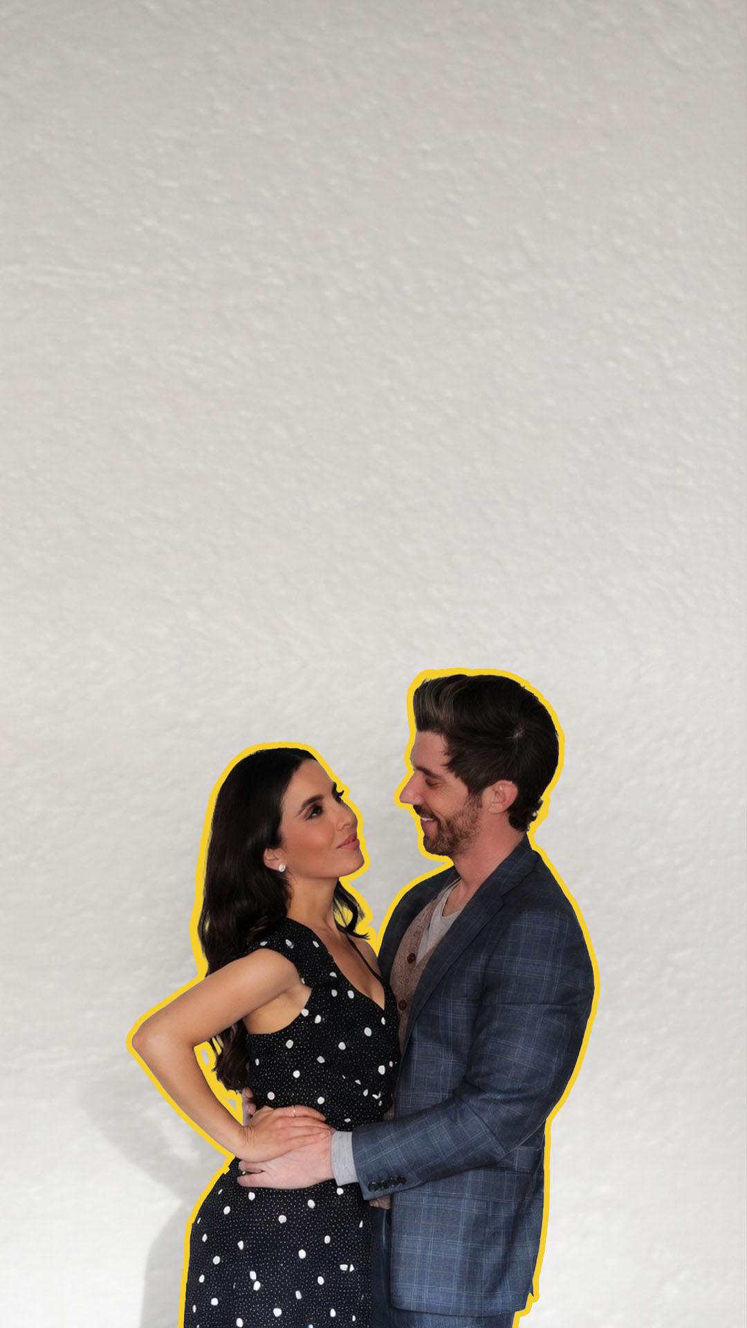 Confident couple in an intimate moment