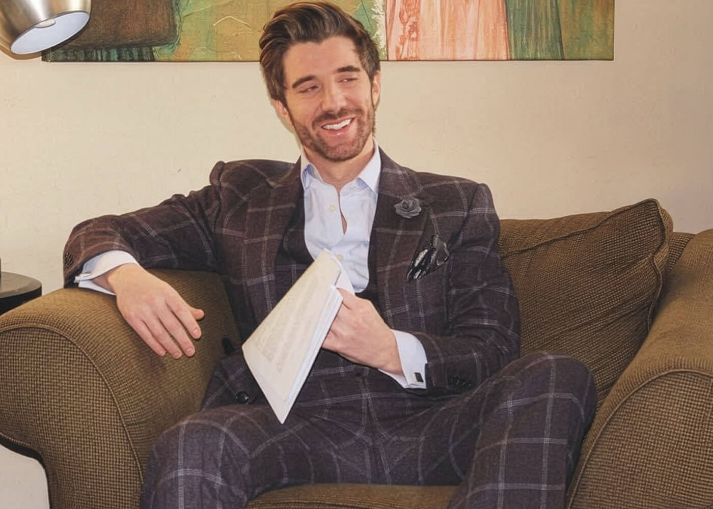 Rob Judge coaching at his desk